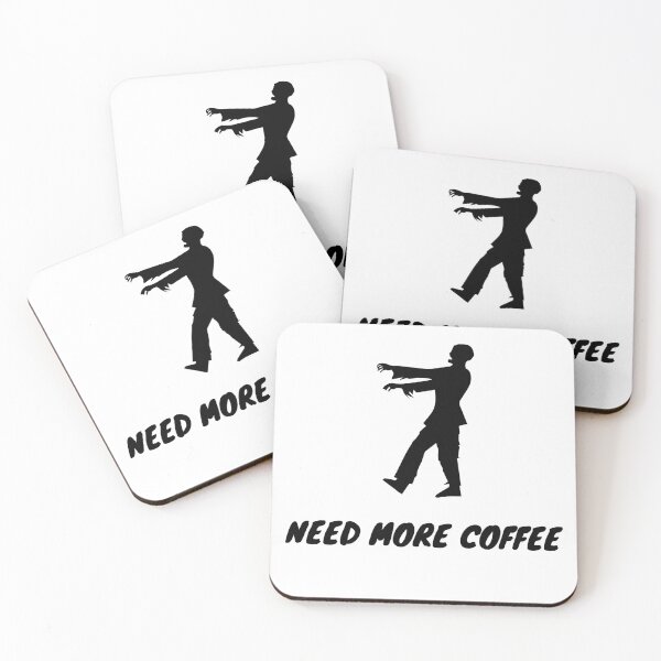 Item preview, Zombie need more coffee designed and sold by MeliCollective.