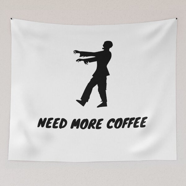 Item preview, Zombie need more coffee designed and sold by MeliCollective.