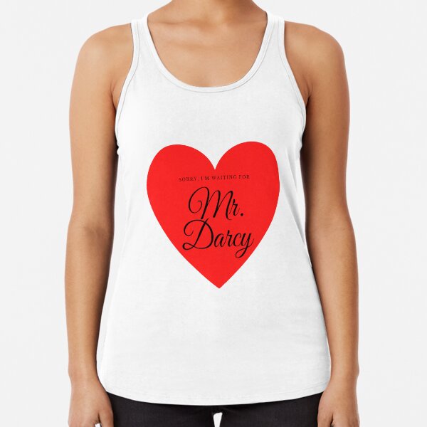 Waiting for Mr. Darcy Racerback Tank Top