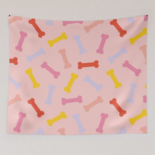 Item preview, Candy Spooky Bones Pattern on Pink designed and sold by evannave.