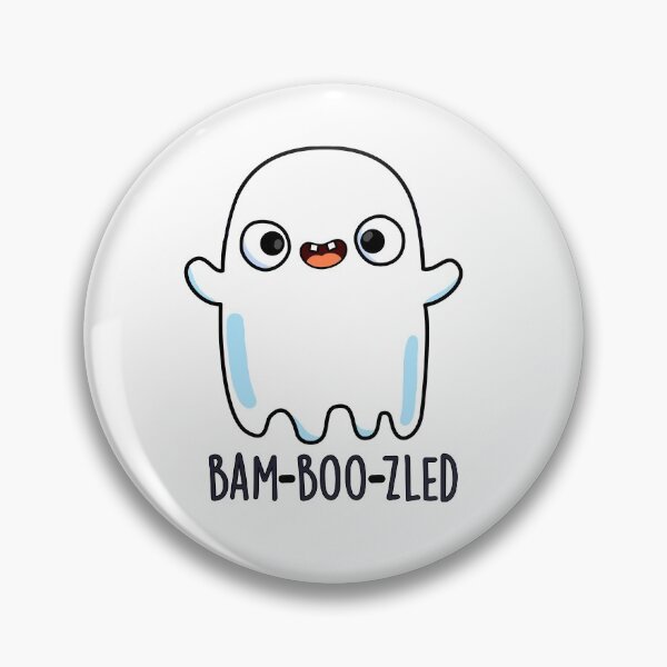 Item preview, Bam-boo-zled Halloween Funny Confused Ghost Puns  designed and sold by punnybone.