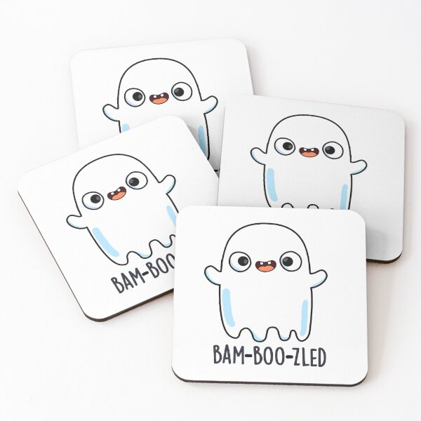Item preview, Bam-boo-zled Halloween Funny Confused Ghost Puns  designed and sold by punnybone.