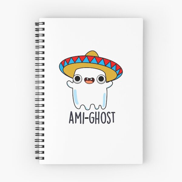 Item preview, Ami-gost Halloween Funny Mexican Amigo Ghost Puns  designed and sold by punnybone.