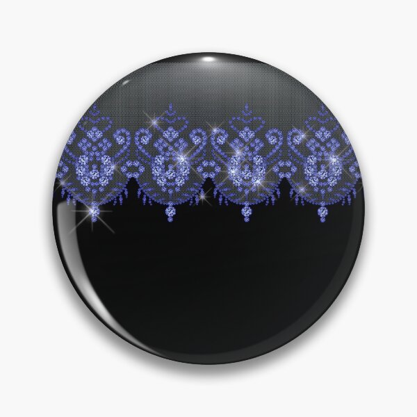 Item preview, Vintage Blue Lace on Black Pattern designed and sold by Dreamflight.