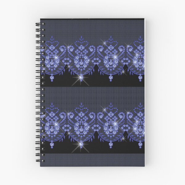 Item preview, Vintage Blue Lace on Black Pattern designed and sold by Dreamflight.