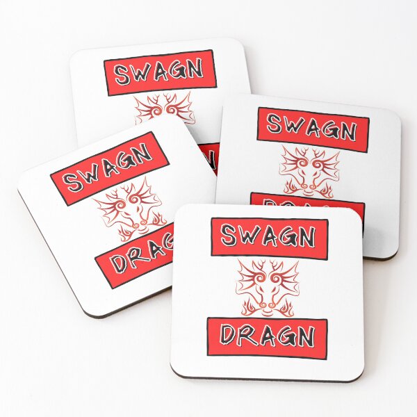 Item preview, SWAGN DRAGN Swag Swaggin Swagging Red and Black  designed and sold by RKSDesigns.