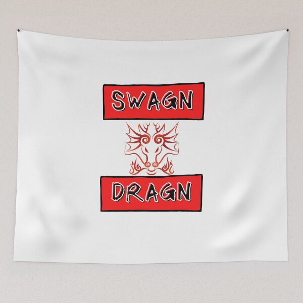 Item preview, SWAGN DRAGN Swag Swaggin Swagging Red and Black  designed and sold by RKSDesigns.