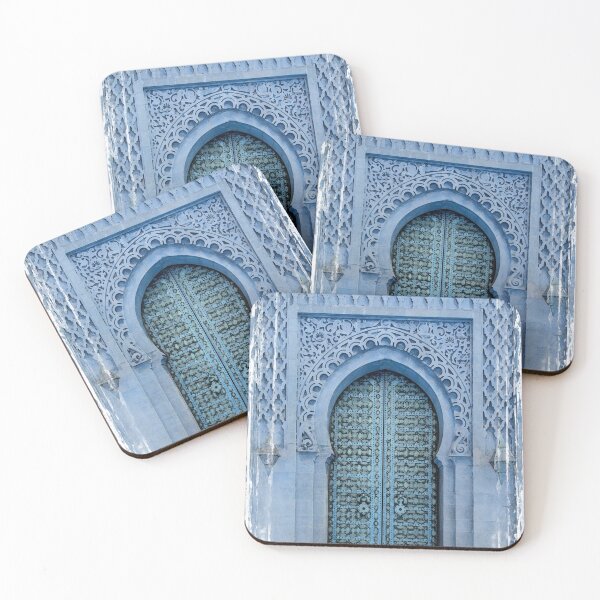 Item preview, Blue Moroccan riad door designed and sold by mitzobs.