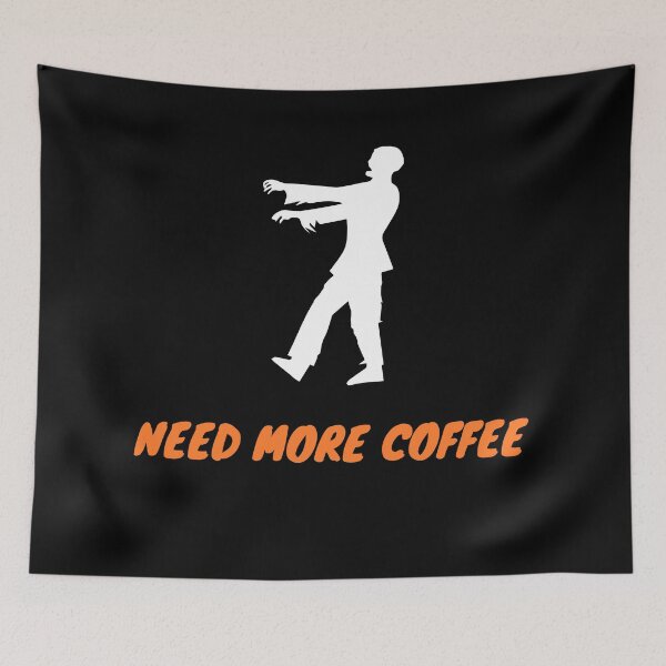 Item preview, Zombie need more coffee designed and sold by MeliCollective.