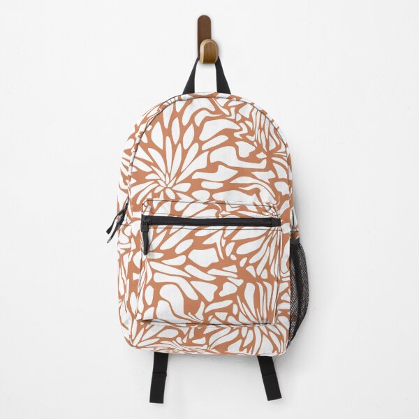 Item preview, Floral Waves, Terracotta, Floral Prints designed and sold by meggydesigns.
