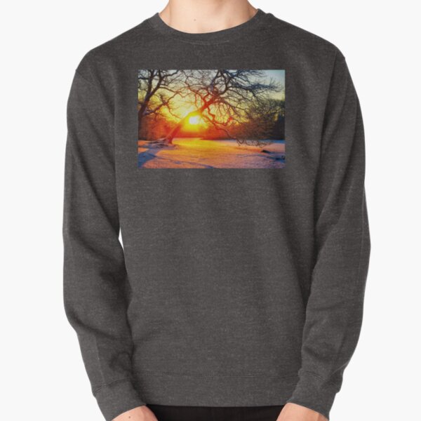 Snowy sunrise Pullover Sweatshirt