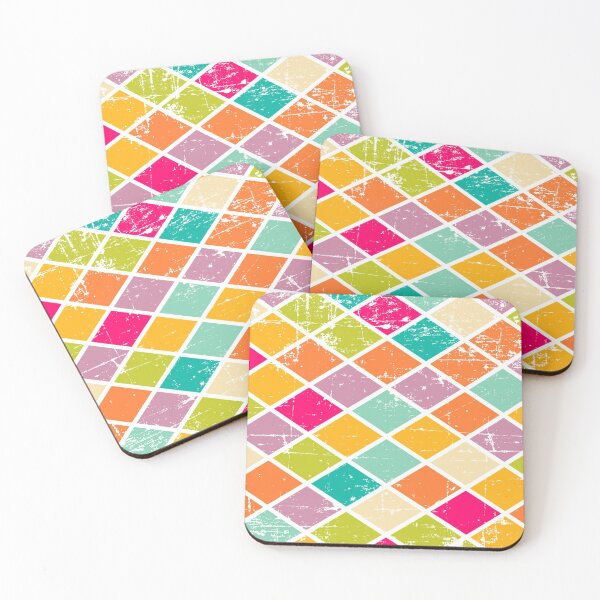 Item preview, Colorful Scratched Tiles designed and sold by artsy prada.