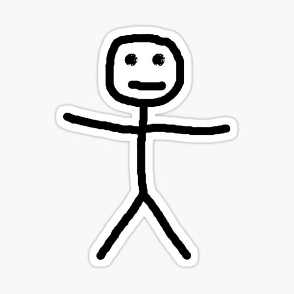 Stickman Stickers Redbubble - henry stickmin face decal roblox