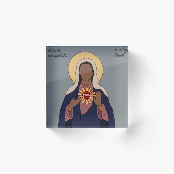 Blessed Mary of the Immaculate Heart Acrylic Block