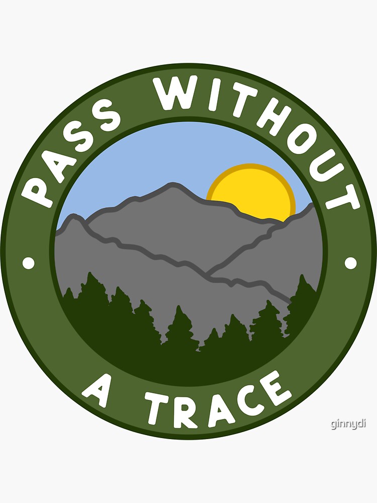 "Pass Without a Trace" Sticker for Sale by ginnydi Redbubble