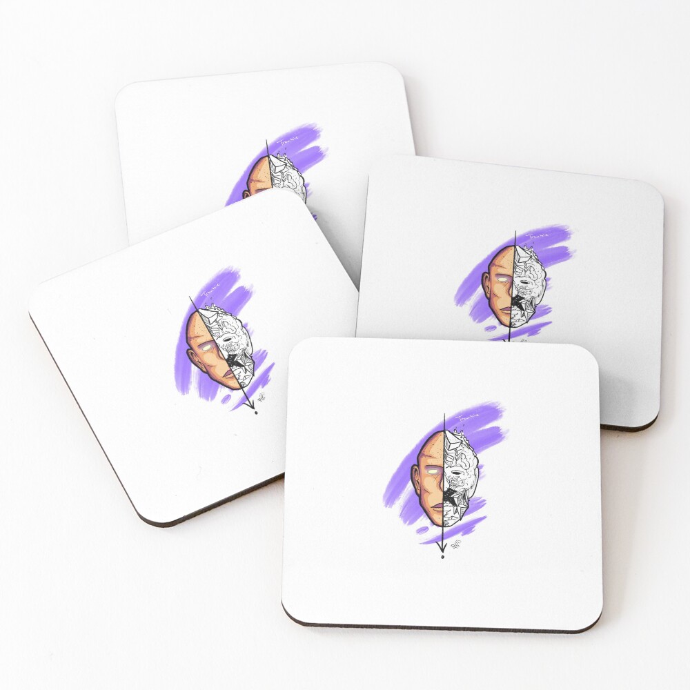 Item preview, Coasters (Set of 4) designed and sold by BASHCHAOS.