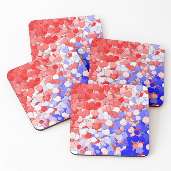 Item preview, Red White and Blue Bubbles designed and sold by MathenaArt.