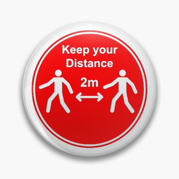 Item preview, 'keep your distance' COVID-19 signage designed and sold by timothybeighton.