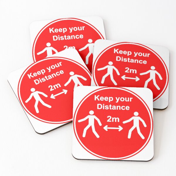 Item preview, 'keep your distance' COVID-19 signage designed and sold by timothybeighton.