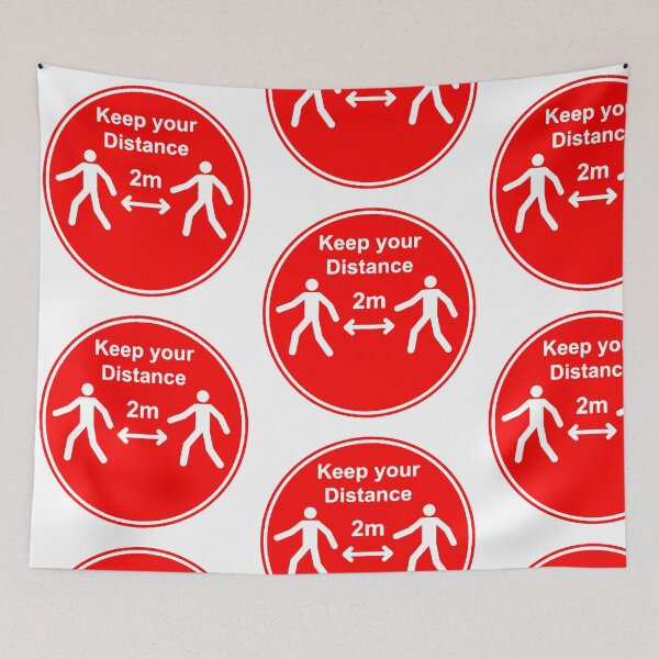 Item preview, 'keep your distance' COVID-19 signage designed and sold by timothybeighton.