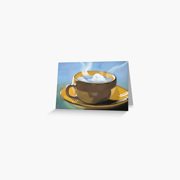 Coffee clouds Greeting Card