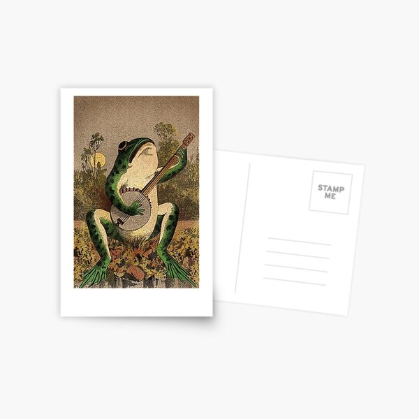 Item preview, Frog playing the Banjo design designed and sold by freakydutchkid.