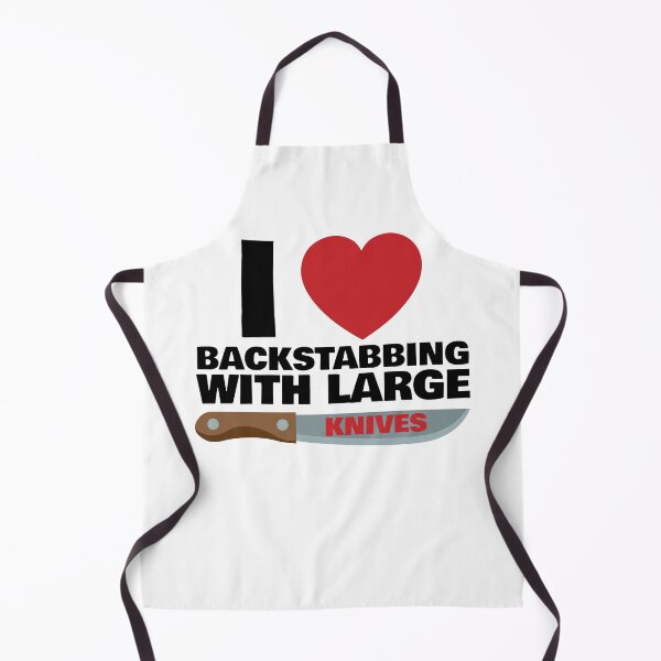 Item preview, I LOVE BACKSTABBING WITH LARGE KNIVES designed and sold by Dwarf-Monkey.