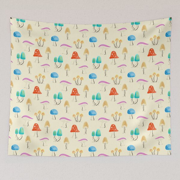 Item preview, Forest mushrooms pattern designed and sold by Ochopanteras.