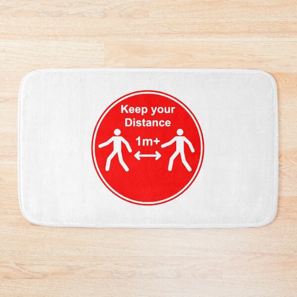 Item preview, 'keep your distance' COVID-19 signage 1 meter designed and sold by timothybeighton.