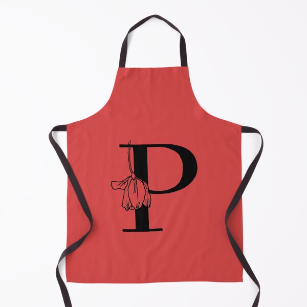 Item preview, P Botanical Capital Letter Monogram designed and sold by ZainabStudio.