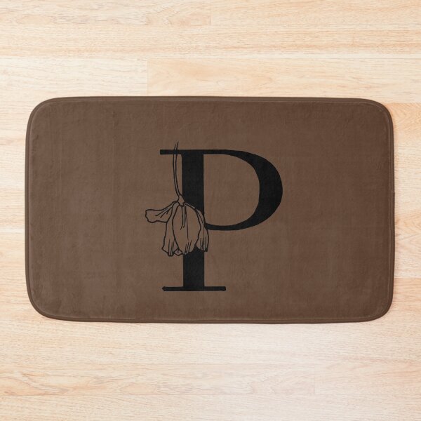 Item preview, P Botanical Capital Letter Monogram  designed and sold by ZainabStudio.