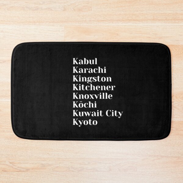 Item preview, Cities start with the letter, K designed and sold by Art With Impact – Statement Art & Apparel for Deep Thinkers.