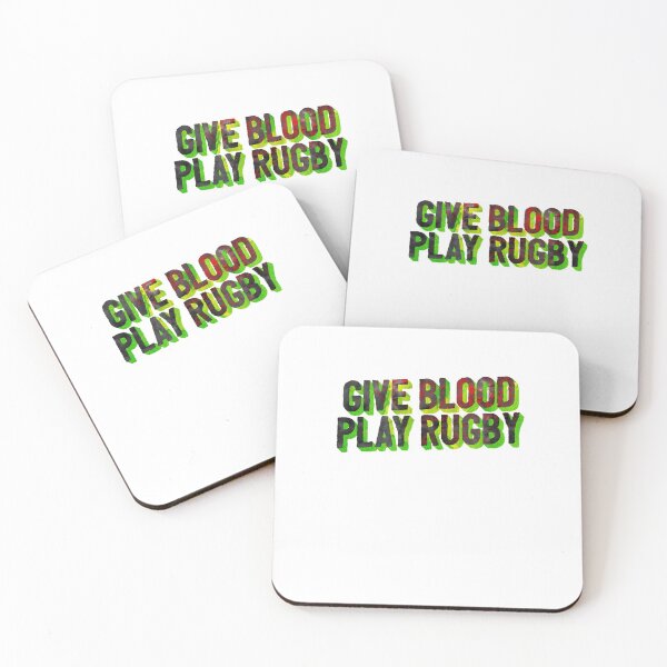 Item preview, Give Blood Play Rugby Green Sports Fit Joke designed and sold by sharedipmemes.