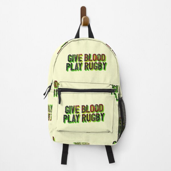 Item preview, Give Blood Play Rugby Green Sports Fit Joke designed and sold by sharedipmemes.