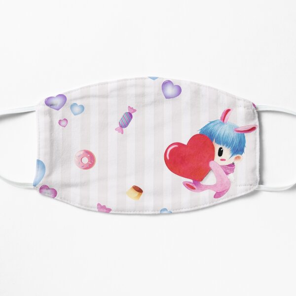 Baby Bunny Face Masks Redbubble - cute roblox drawings cotton candy hair bunny mask