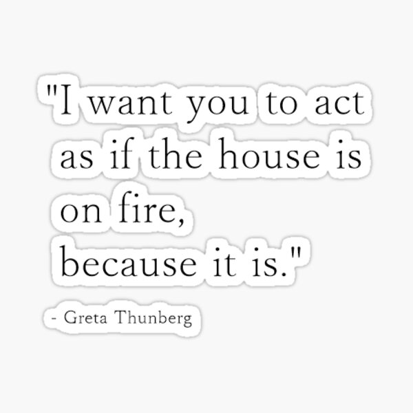 Produits Sur Le Theme Citations De Greta Thunberg Redbubble