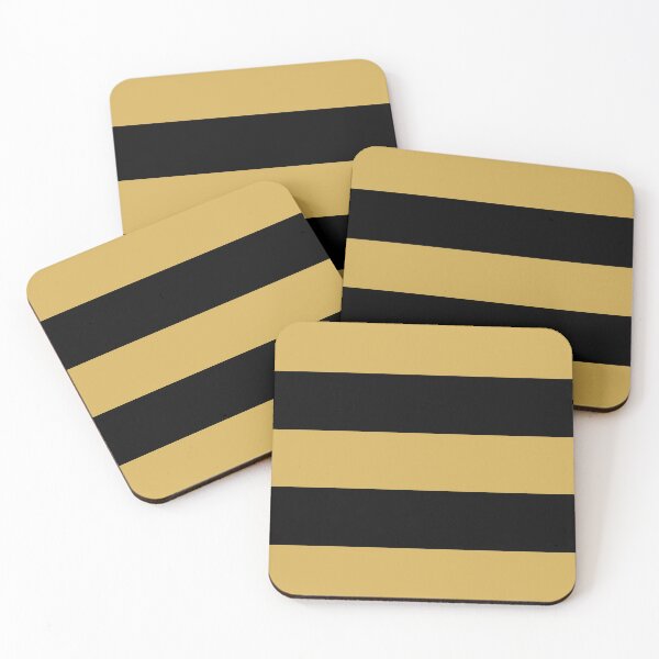 Item preview, Large GOLD and BLACK Horizontal STRIPES designed and sold by RachelMacht.