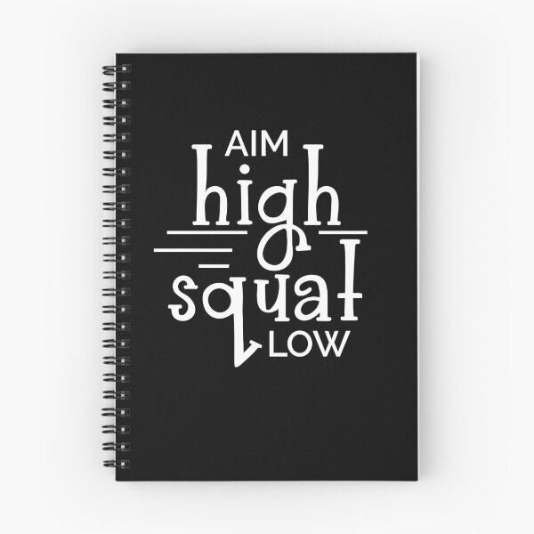 Item preview, Gym Aim High Squat Low Workout Quote Personal Trainer Gear designed and sold by DynamicDesign.