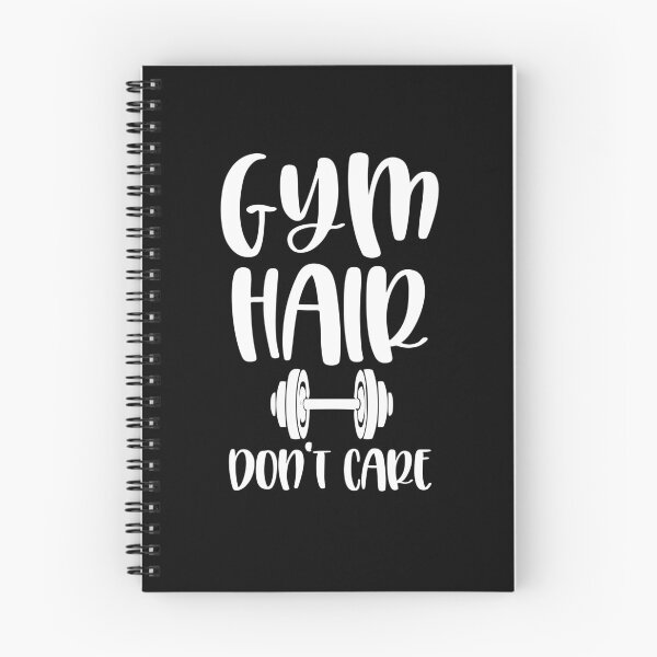 Item preview, Gym Hair Don't Care White Workout Quote Personal Trainer Gear designed and sold by DynamicDesign.