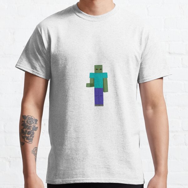 Minecraft Zombie T Shirts Redbubble - minecraft zombie steve t shirt roblox