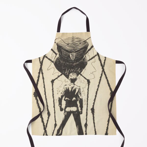 Item preview, Alien ant monster facing an Earthling Vintage illustration designed and sold by Vintage Designs +.