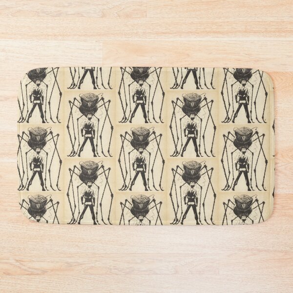 Item preview, Alien ant monster facing an Earthling Vintage illustration designed and sold by Vintage Designs +.