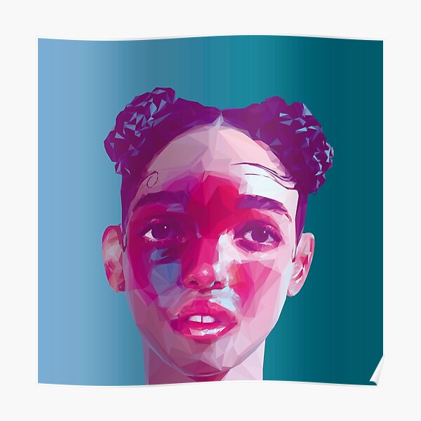 Colección Fka Twigs LowPoly / High Poly Póster