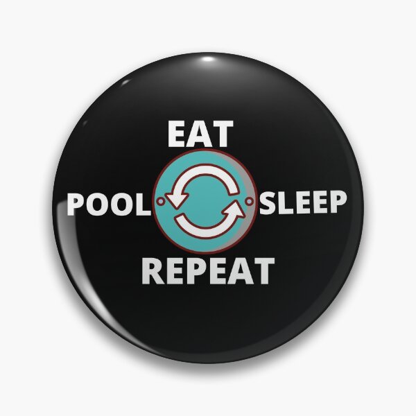 Item preview, eat sleep pool repeat designed and sold by morrismorgan.