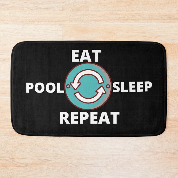 Item preview, eat sleep pool repeat designed and sold by morrismorgan.