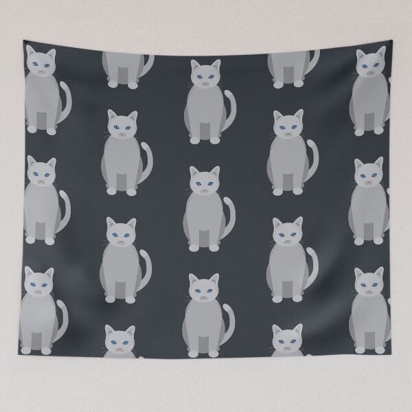 Item preview, White cat illustration designed and sold by EngineerGoC.