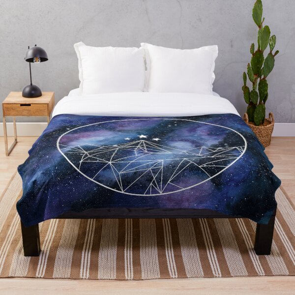 Night Court Symbol watercolor Throw Blanket