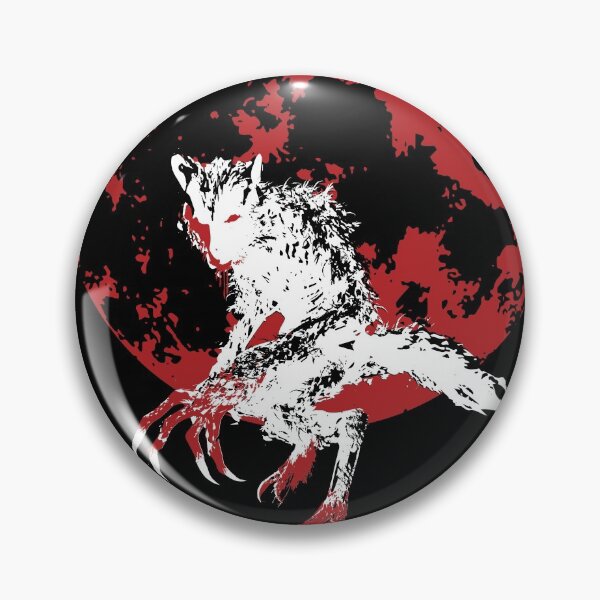 Item preview, Black Werewolf, Blood Moon - Black Splatter designed and sold by OthersidePrints.