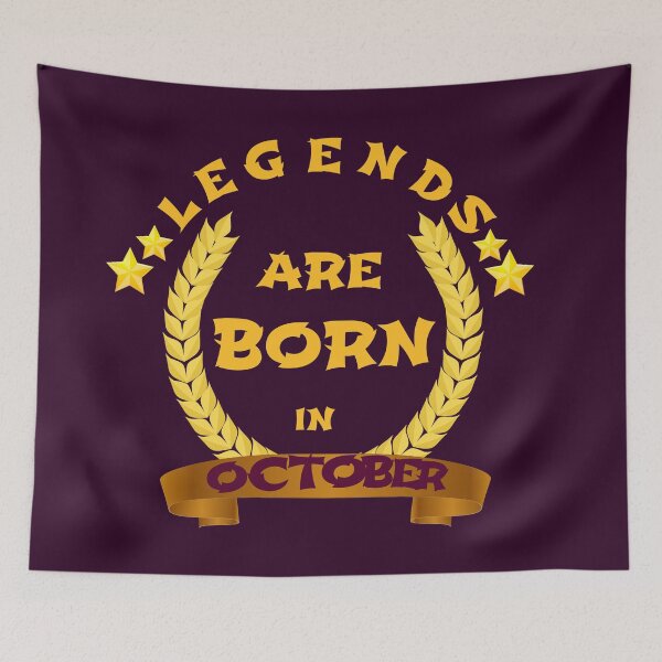 Item preview, Legends are born in October designed and sold by RueChiedza.