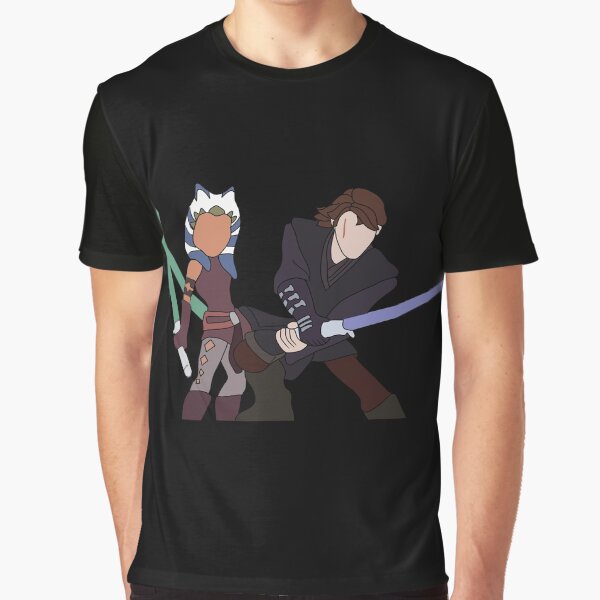Vista previa del artículo con la obra «Anakin y Ashoka», diseñado y vendido por josettemichele.